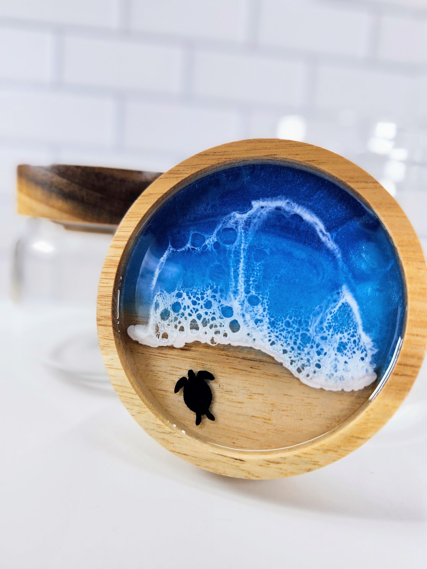 Airtight Glass Jar | Wood Beach | Caribbean & Pacific Ocean