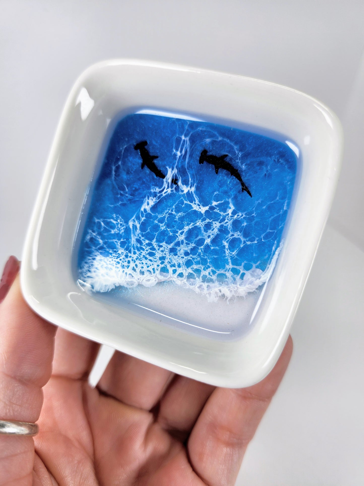 Ring Dishes | Ocean with White Beach