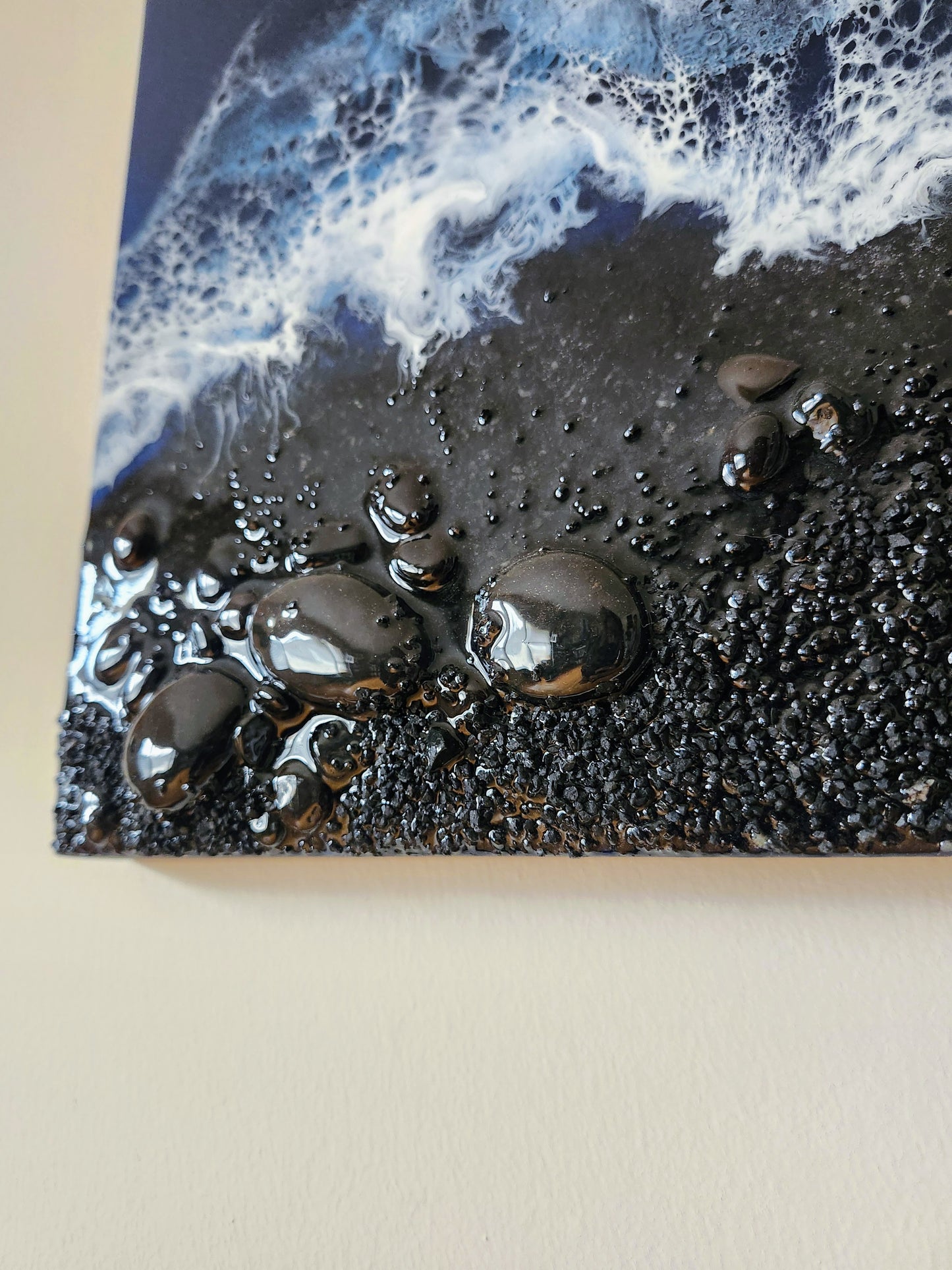 Large Textured Dark and Stormy Square