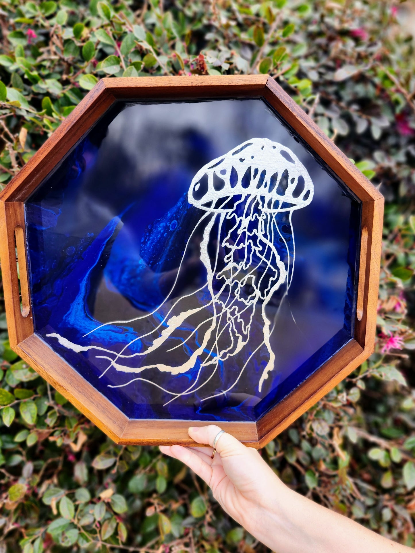 Silver Jellyfish Serving Tray | Medium