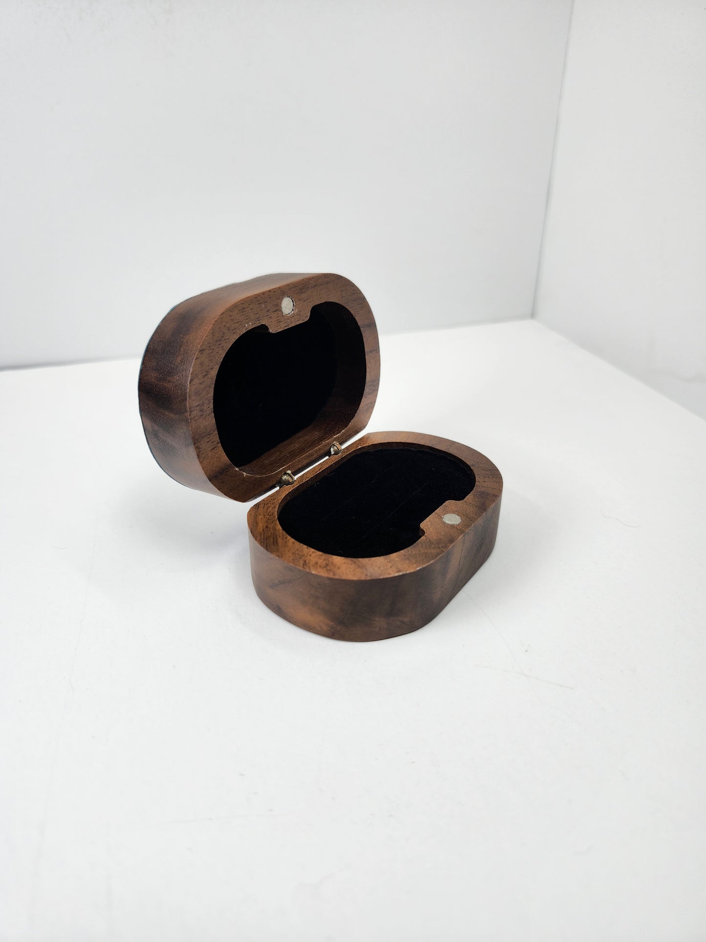 Ring box | Navy + Silver Swirls