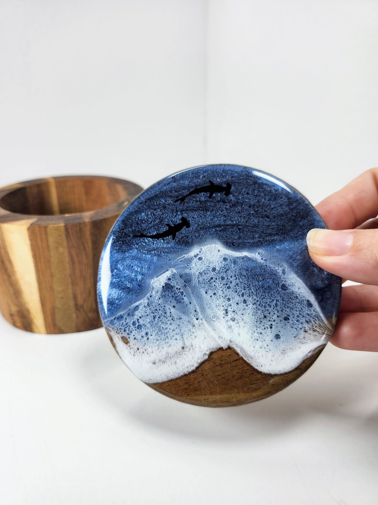 Wood Boxes | Ocean with wood beach