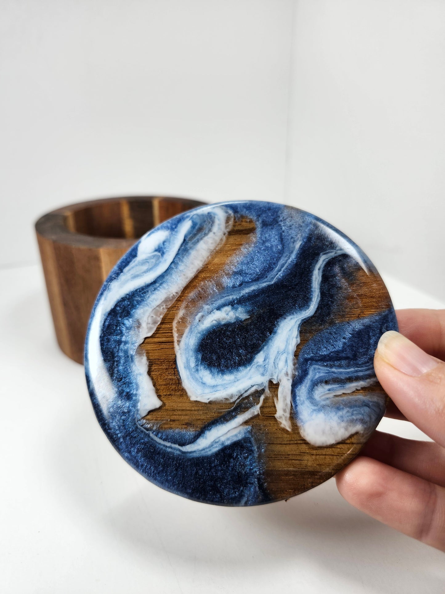 Wood Boxes | Color swirls