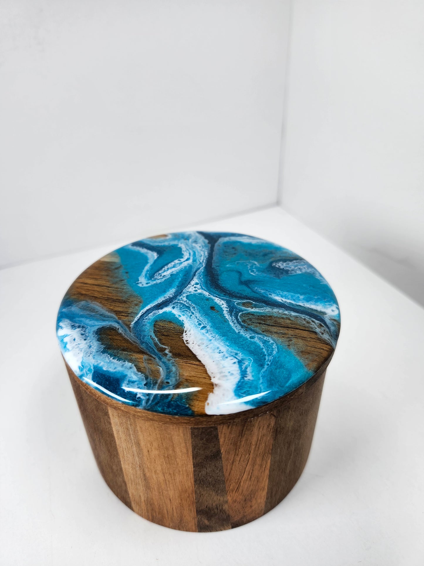 Wood Boxes | Color swirls