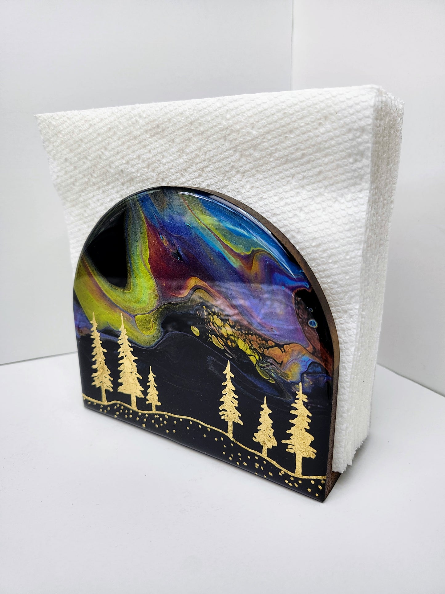 Gilded Gold Tree Napkin Holder