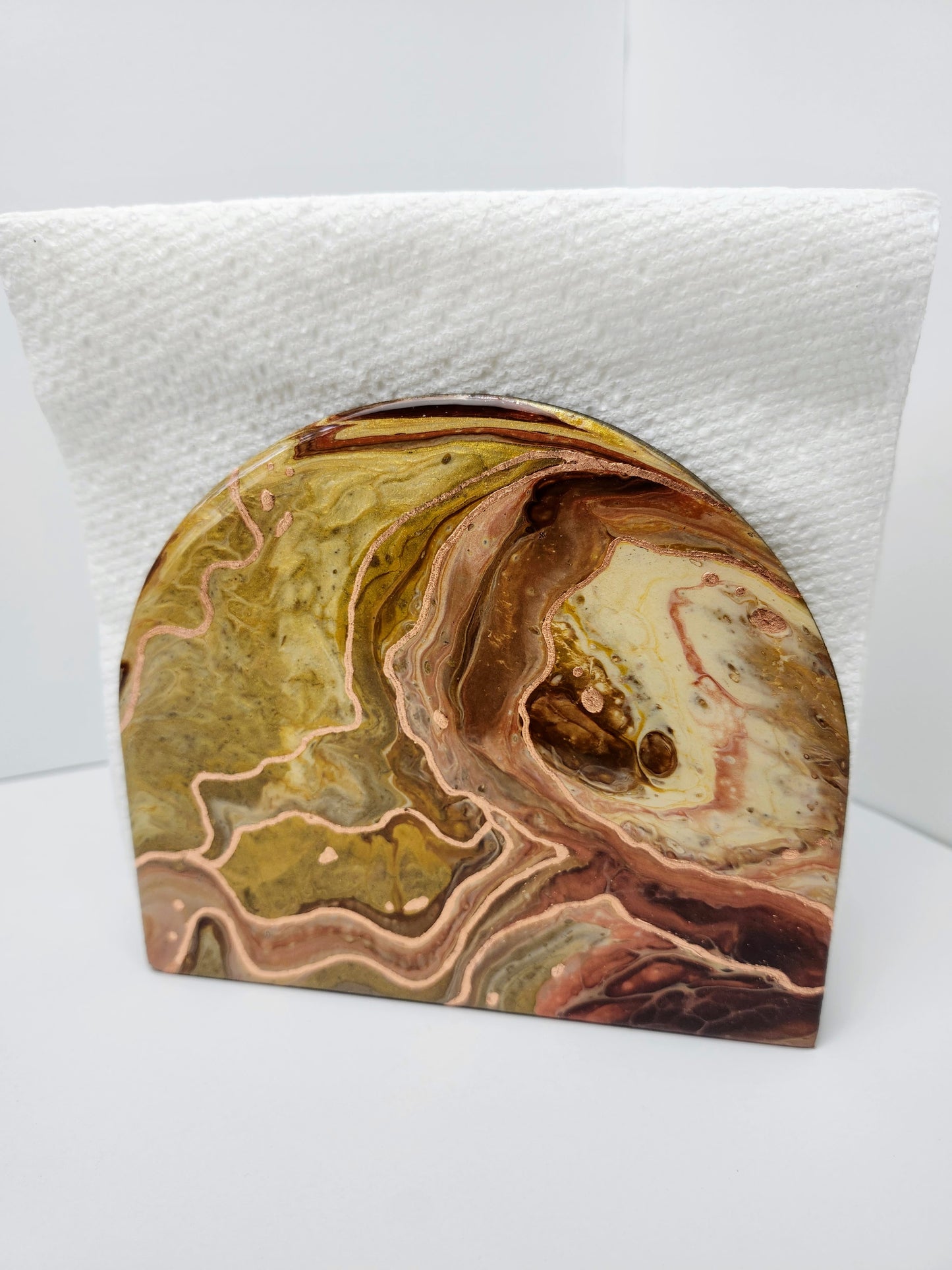 Gilded Copper Napkin Holder