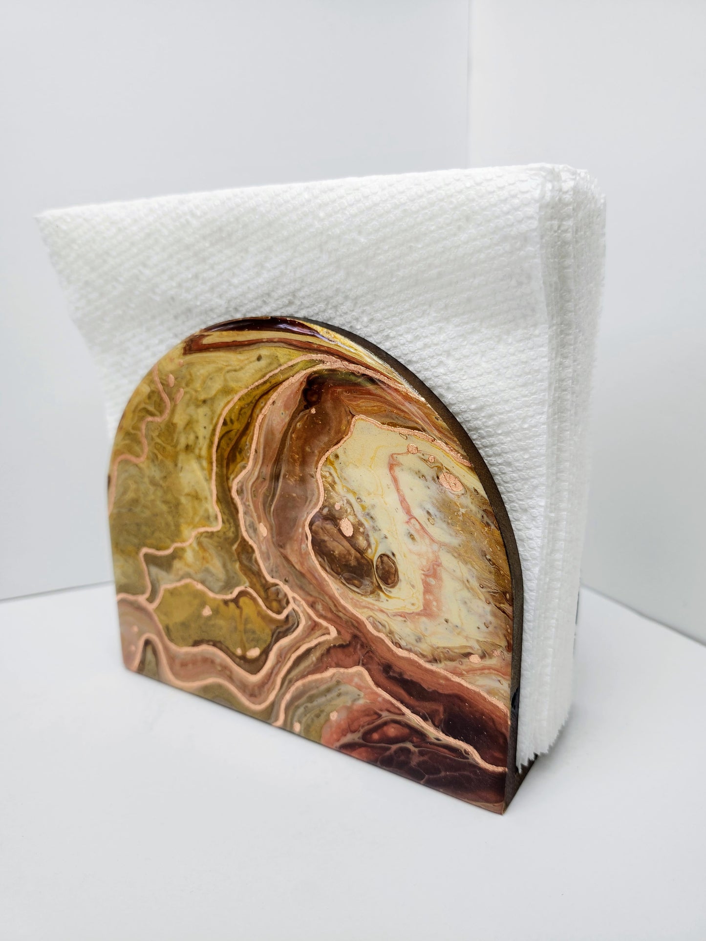 Gilded Copper Napkin Holder