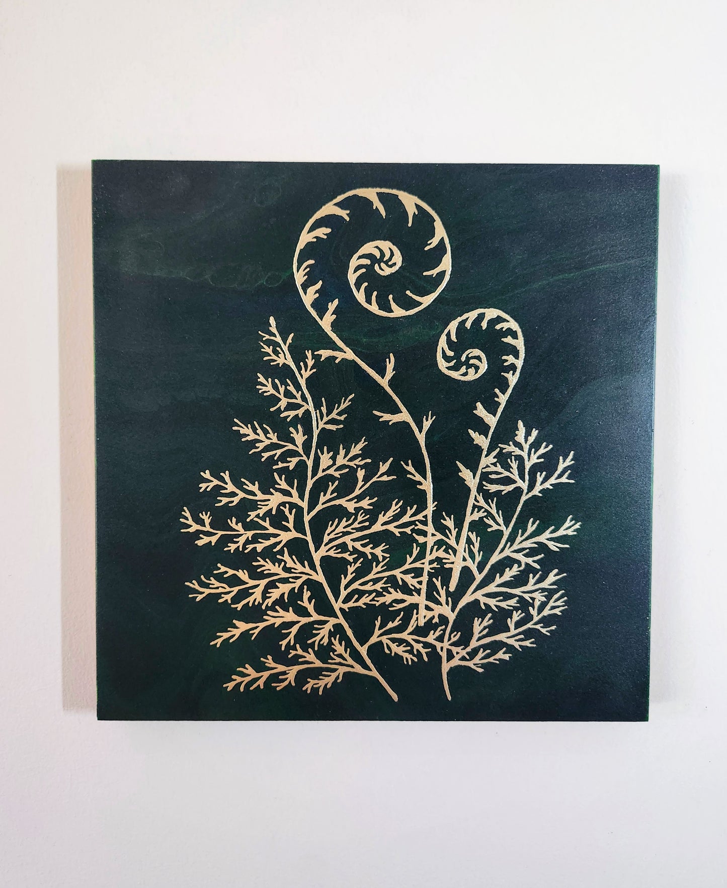Gold Fern Original Painting