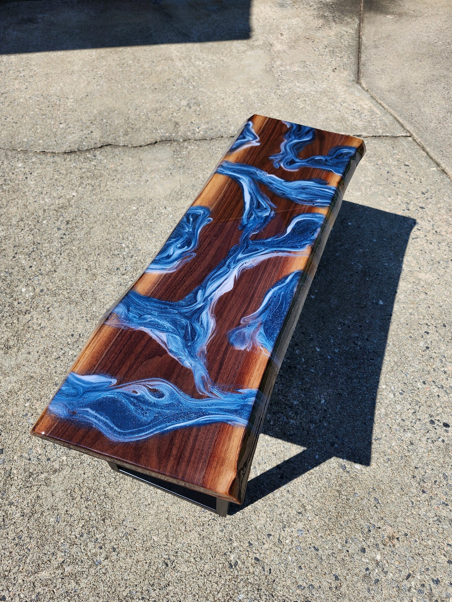 Black Walnut Bench (live edge)