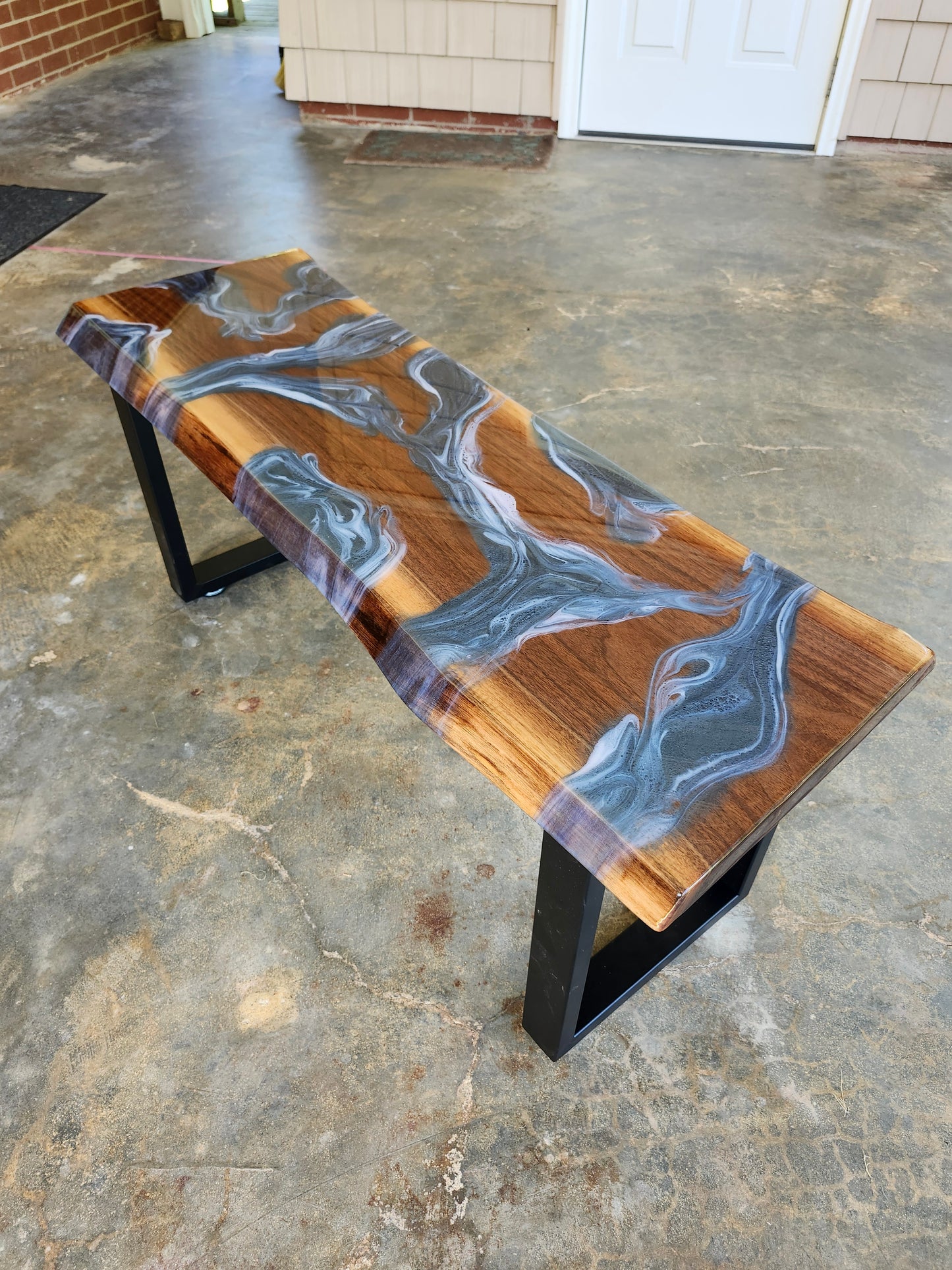 Black Walnut Bench (live edge)