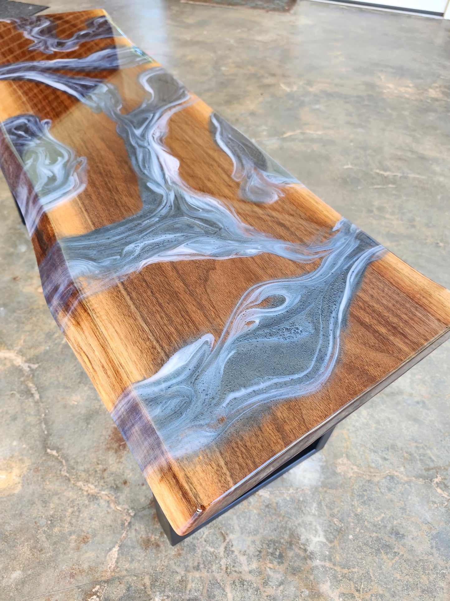 Black Walnut Bench (live edge)