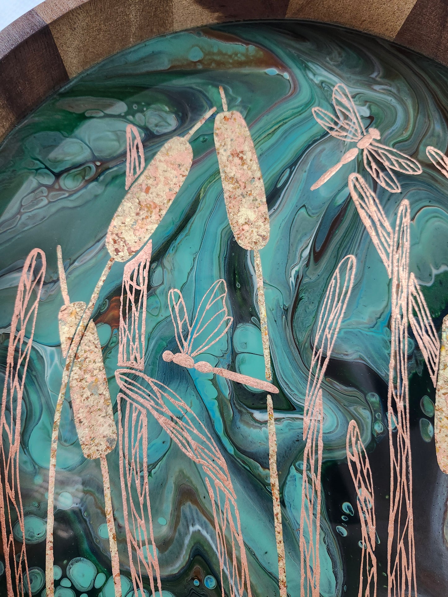 Cattail and Dragonfly Serving Tray | Medium (15 inch)