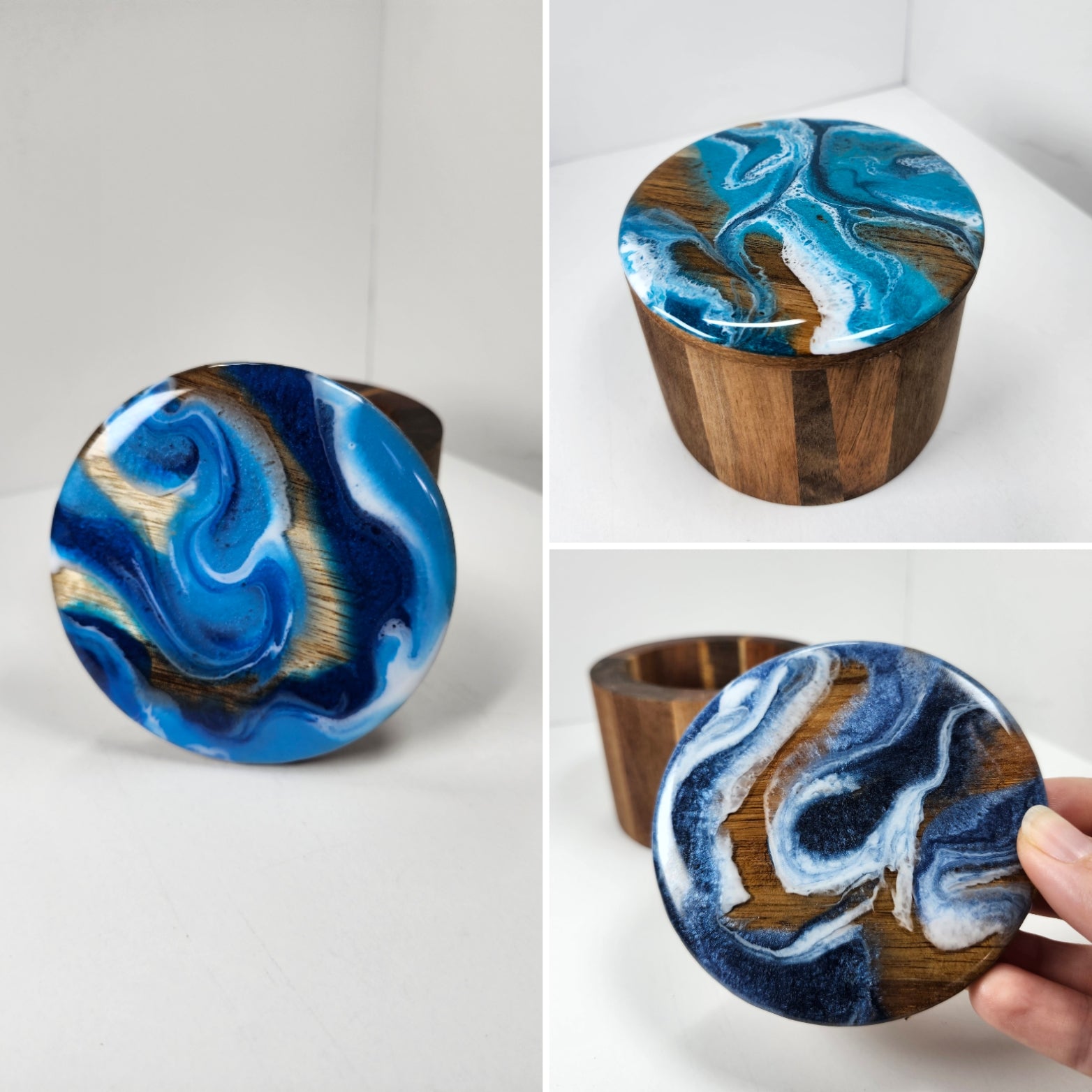 Wood Boxes | Color swirls – Sarah Lee Studio