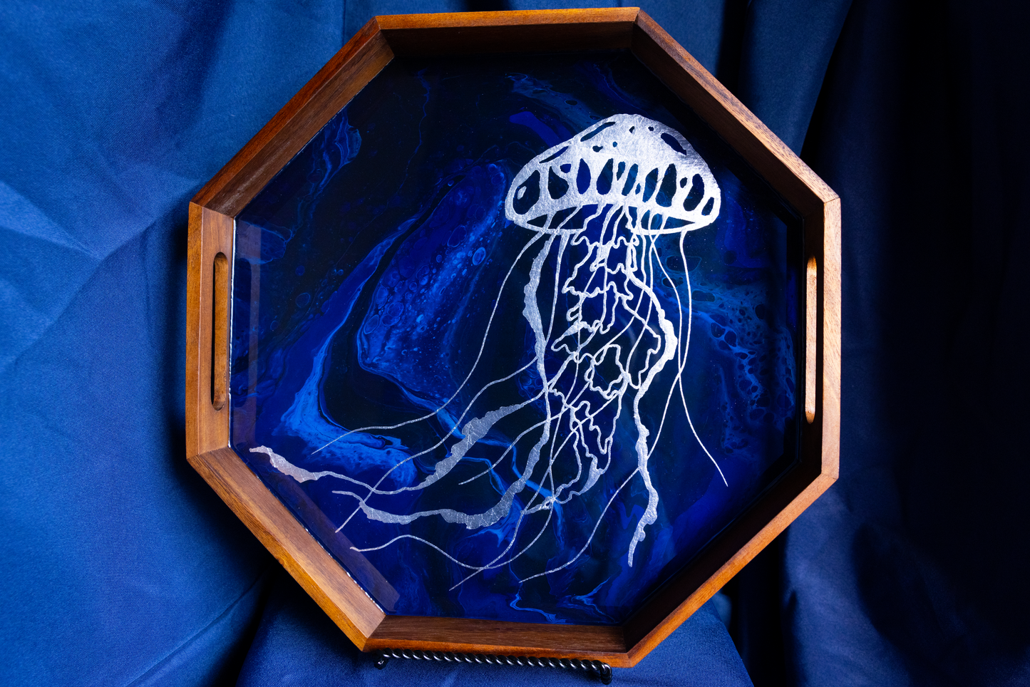 Silver Jellyfish Serving Tray | Medium