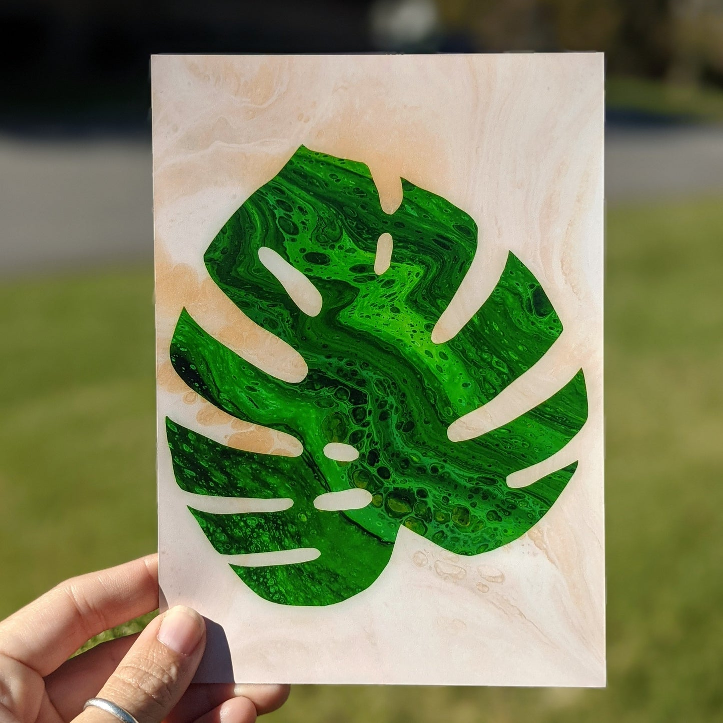 Monstera Leaf Print