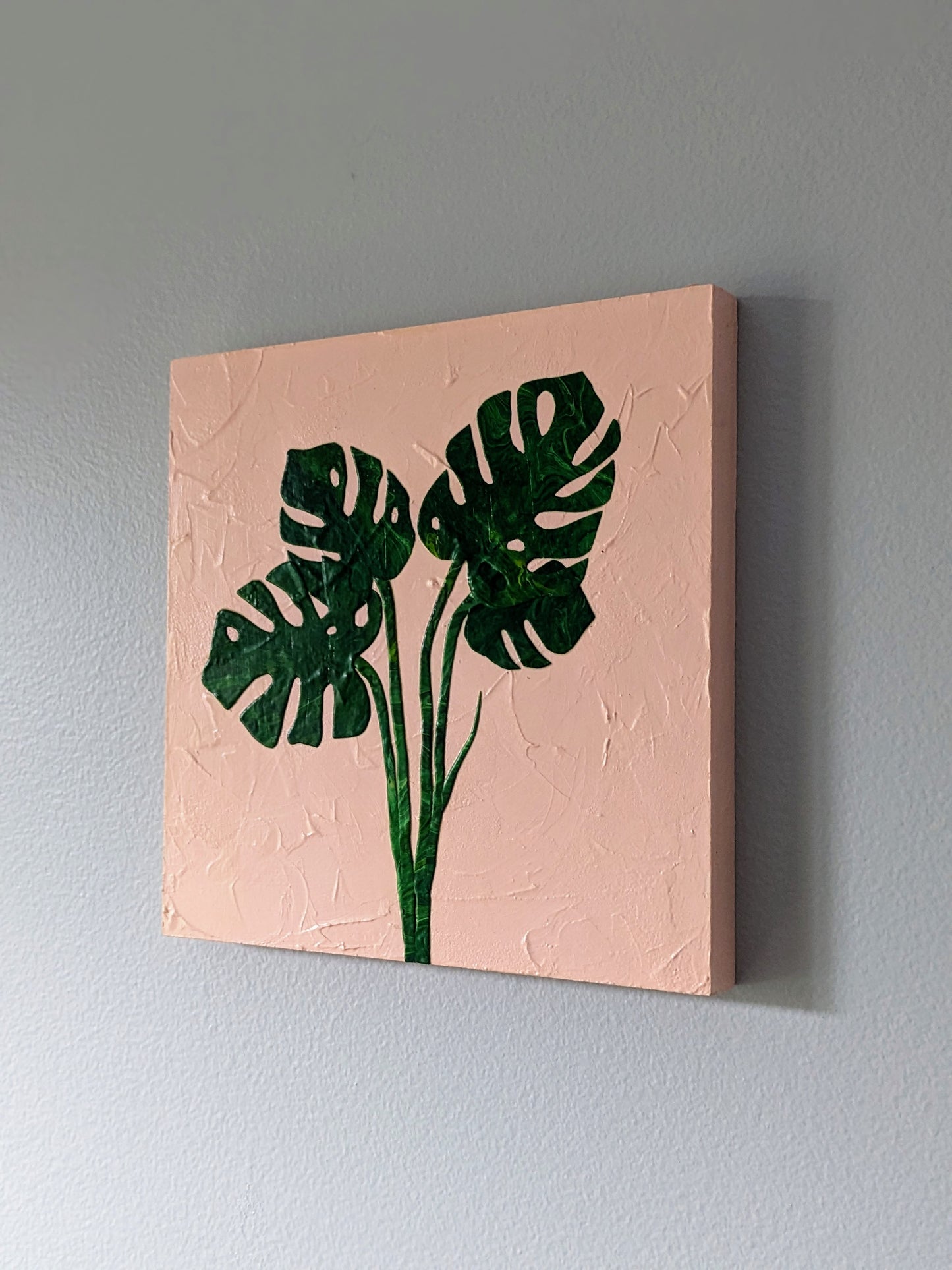 Pink Textured Monstera