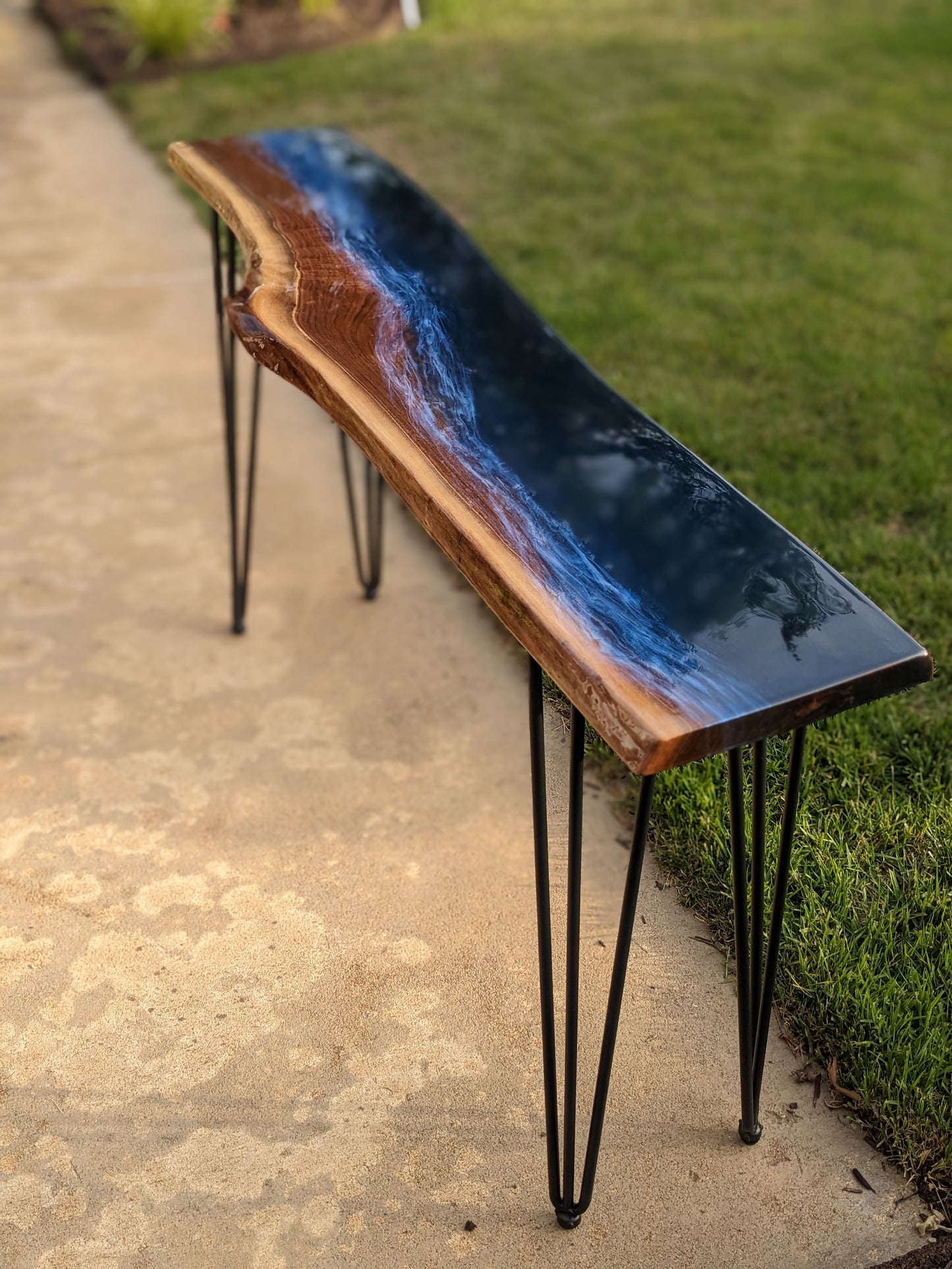 Walnut Console Table