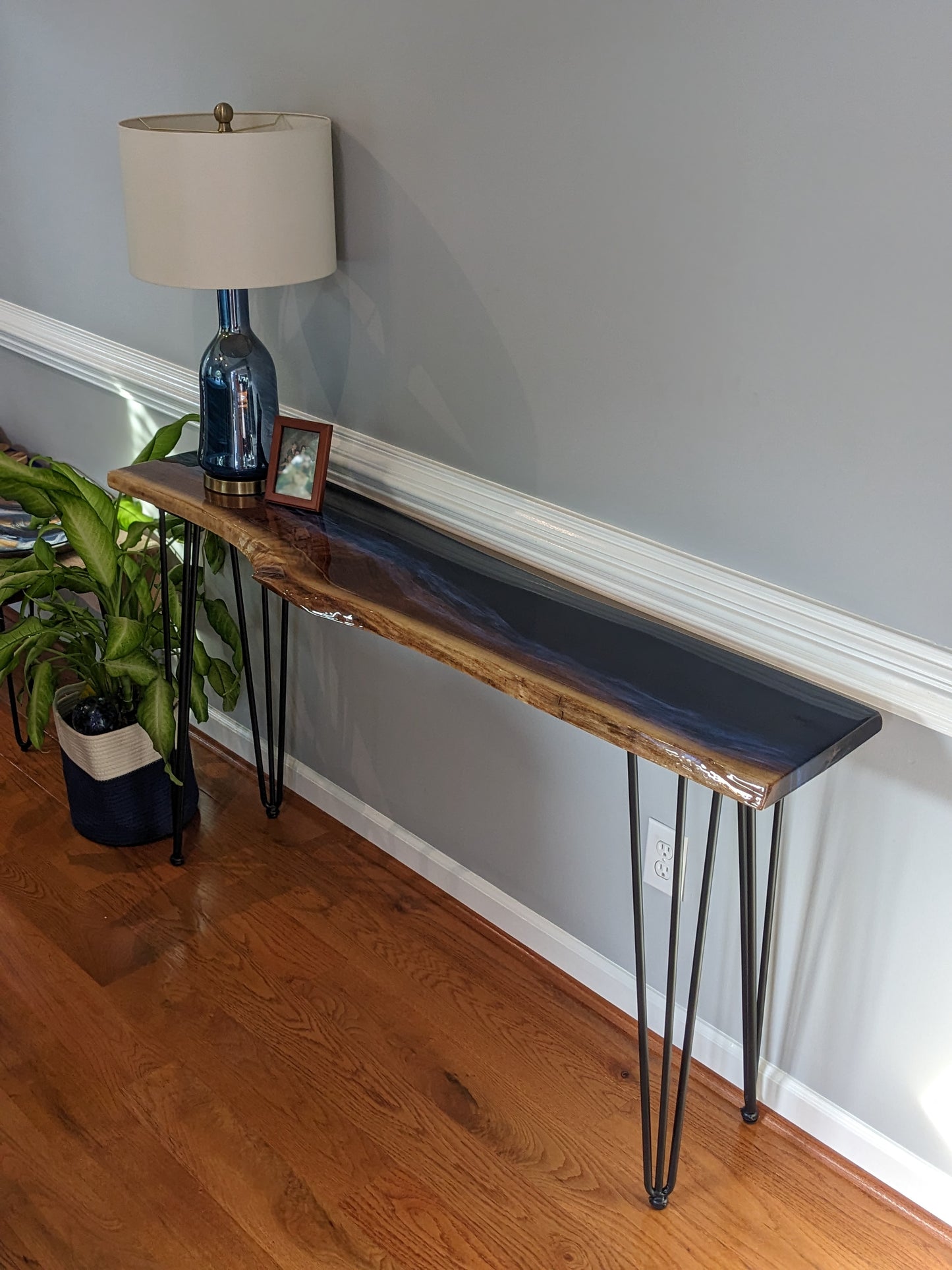 Walnut Console Table