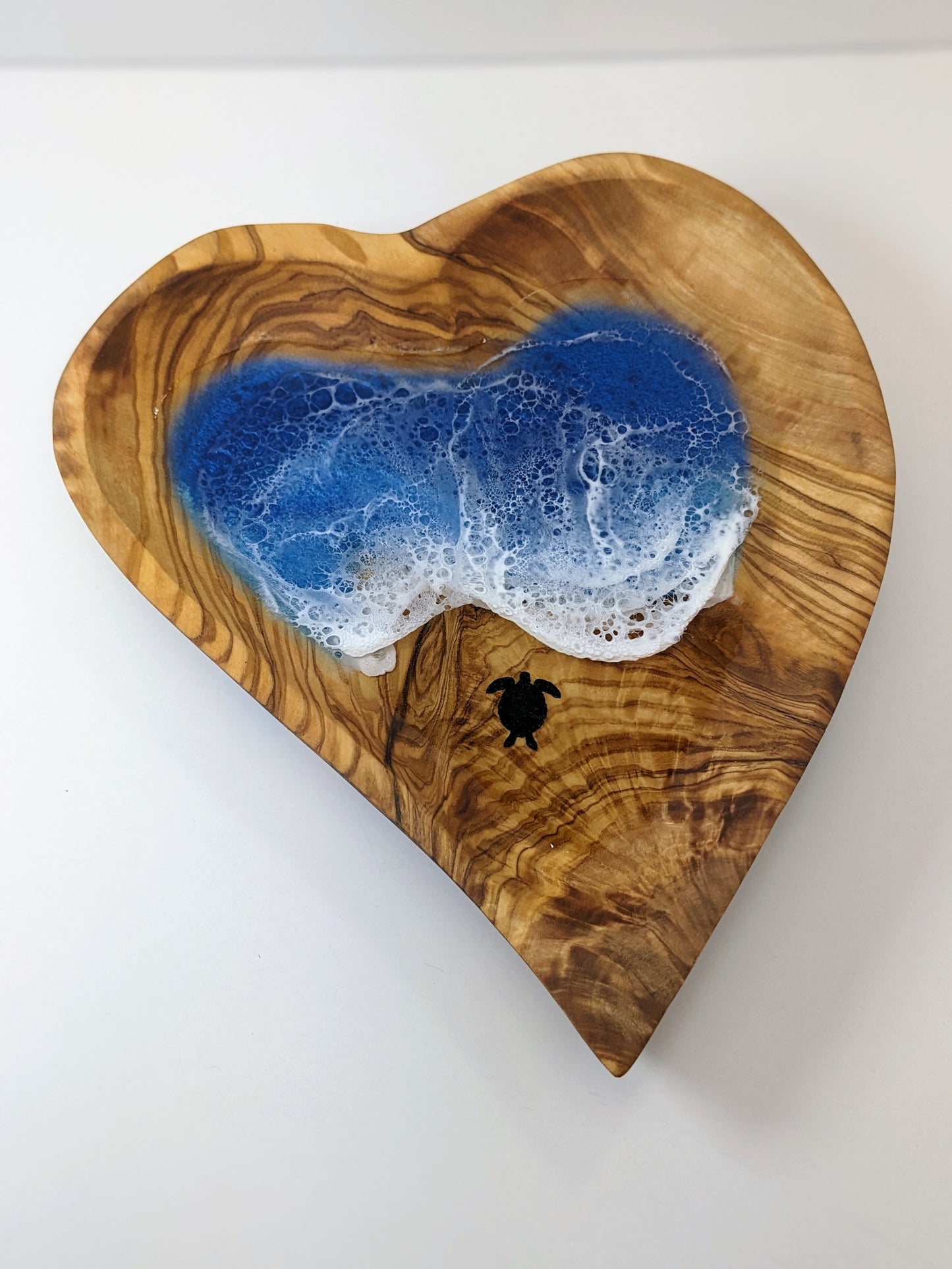 Large Olive Wood Heart