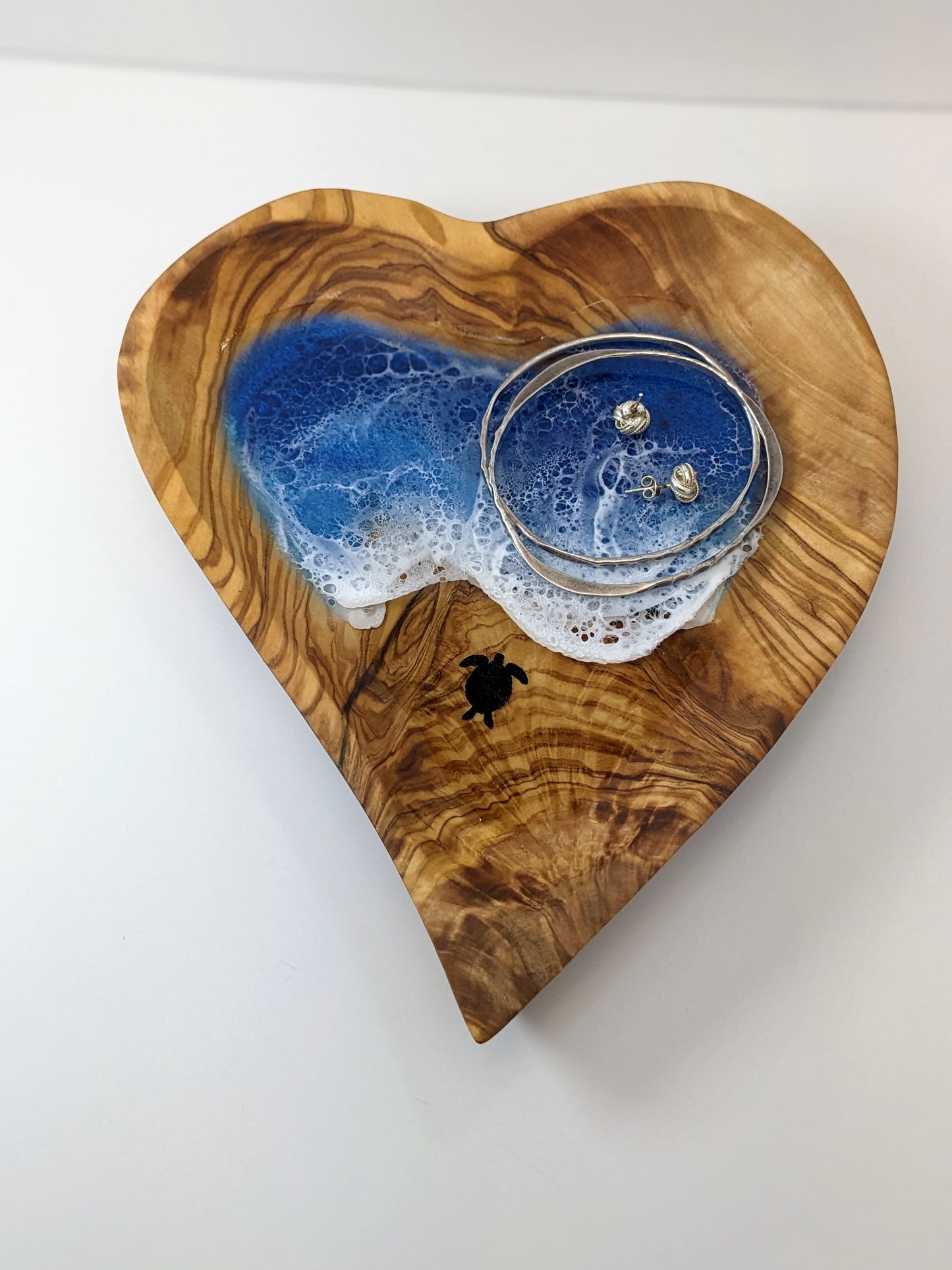 Large Olive Wood Heart