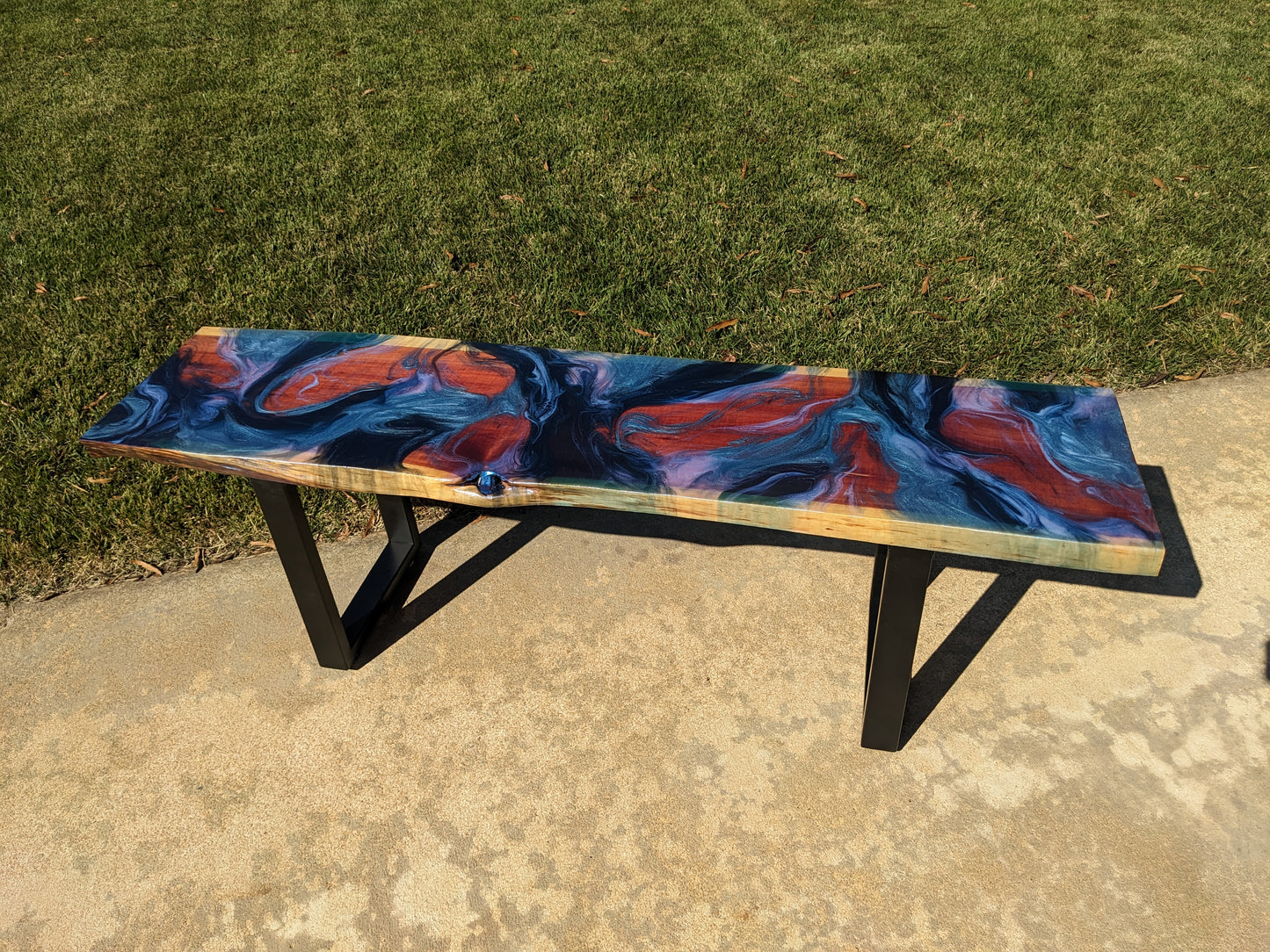 Red Cedar Swirl Bench
