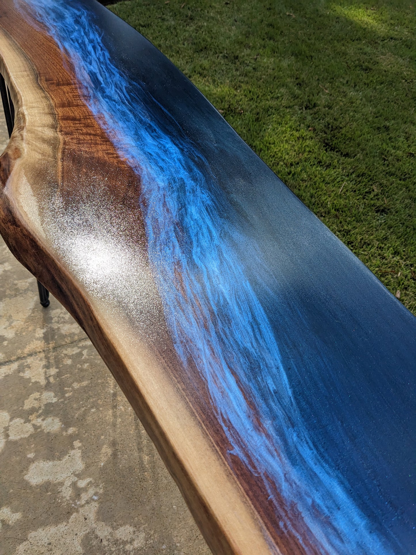 Walnut Console Table