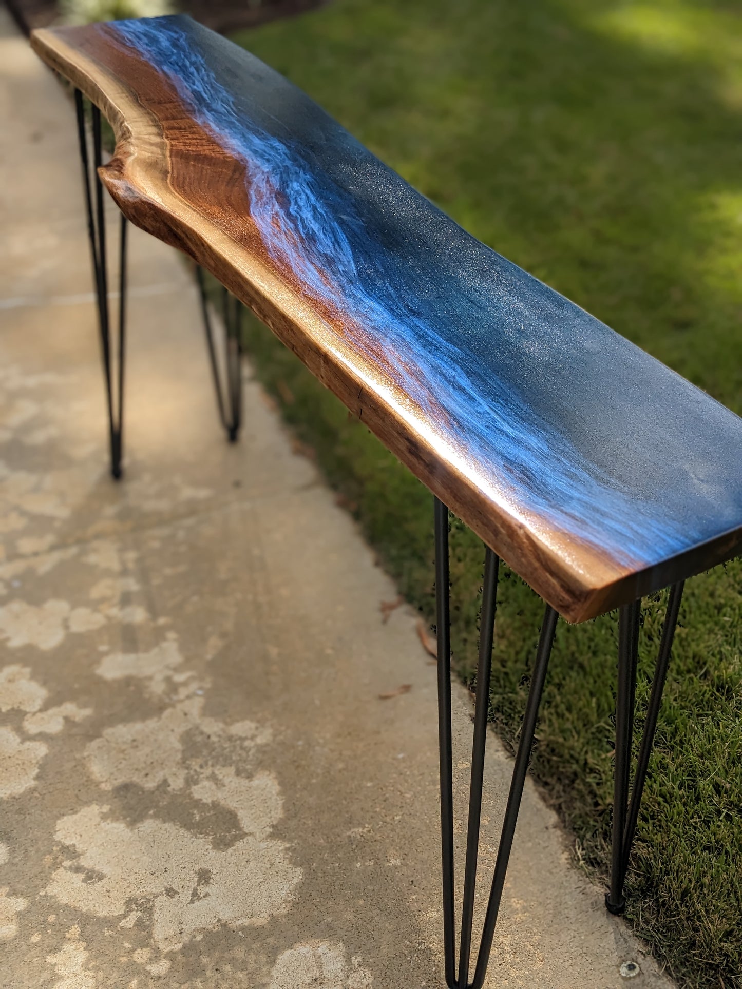 Walnut Console Table