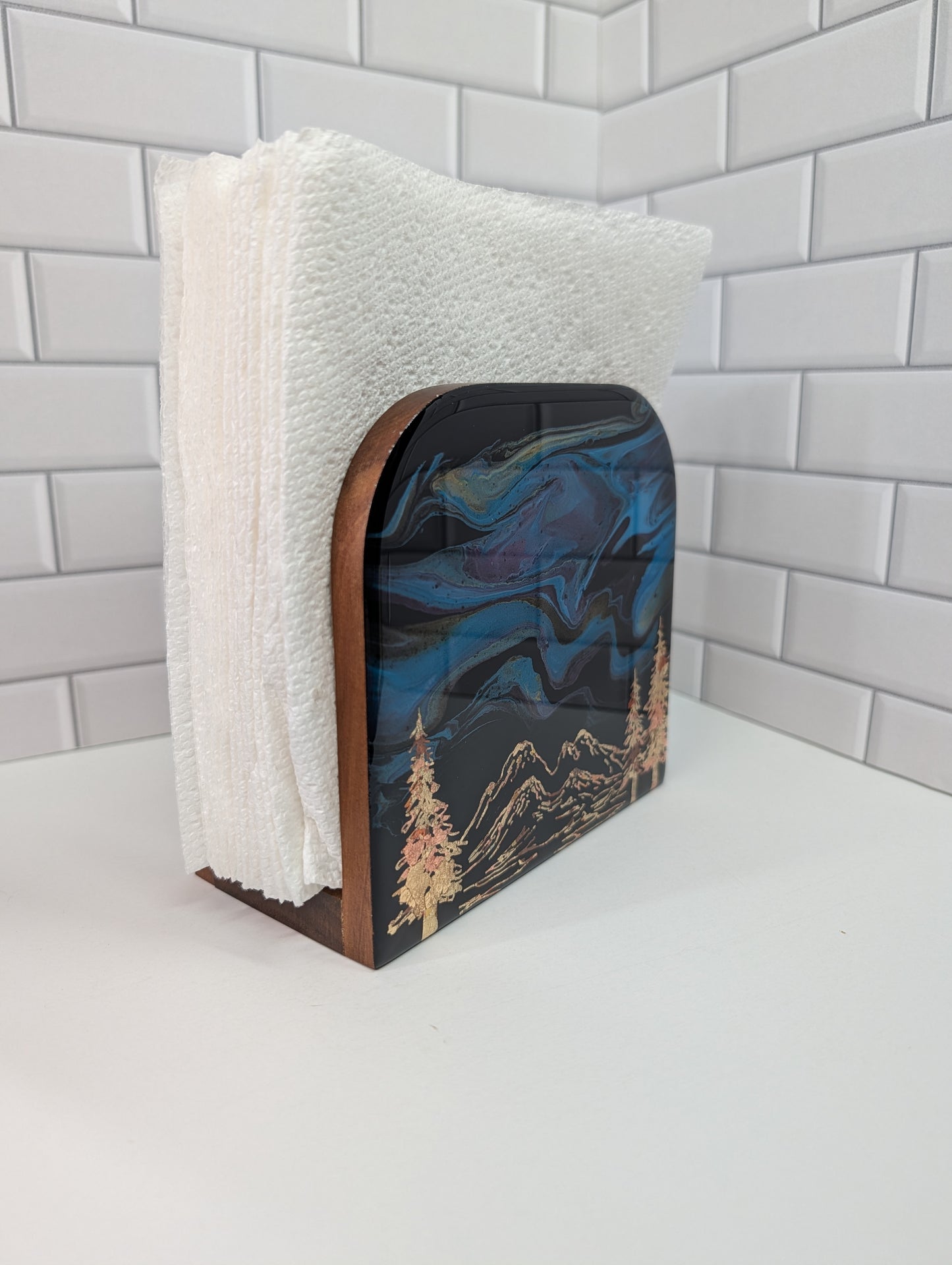 Gilded Mountain+ Tree Napkin Holder