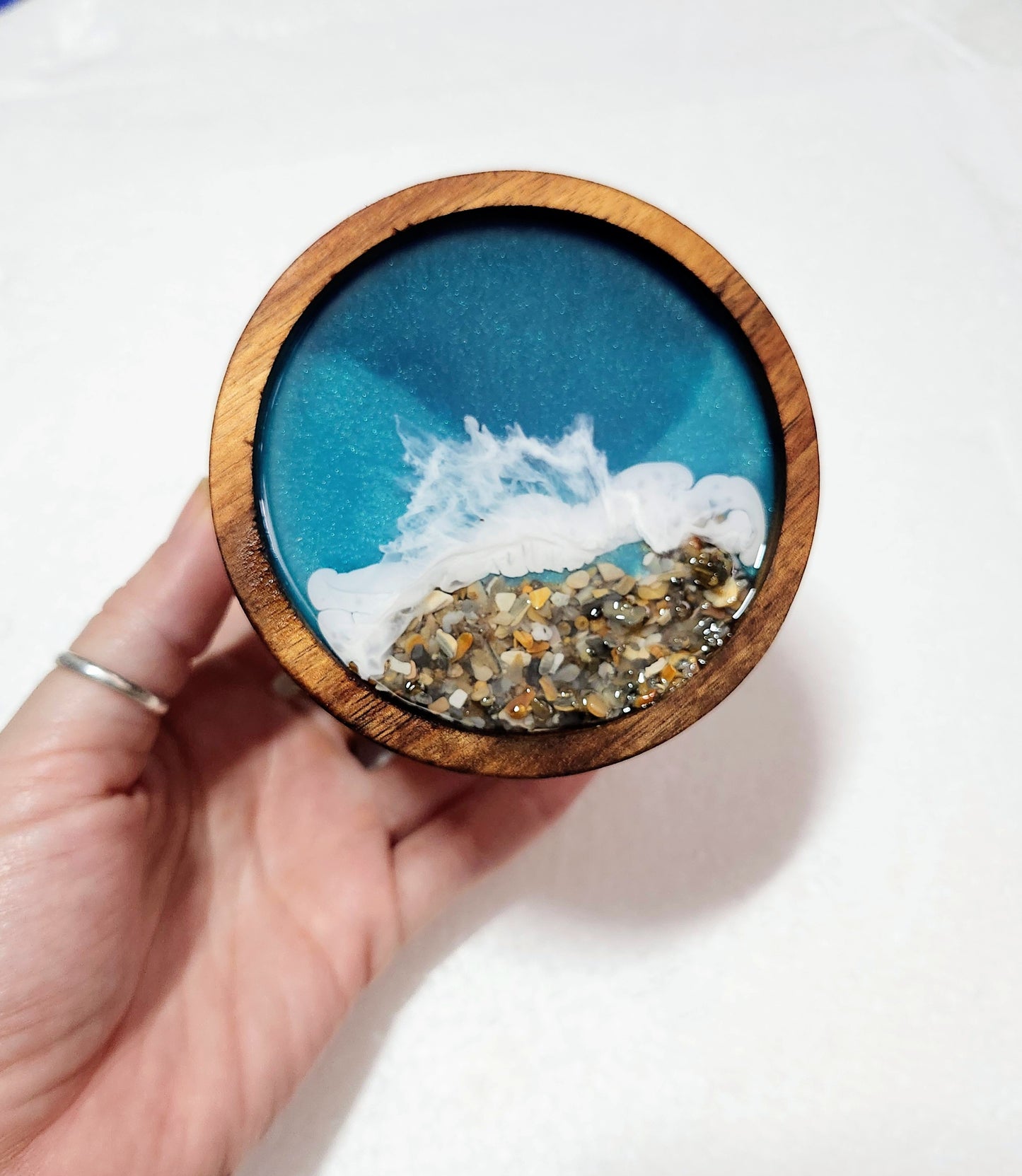 Airtight Glass Jar | Crushed Shell Beach | Caribbean Ocean
