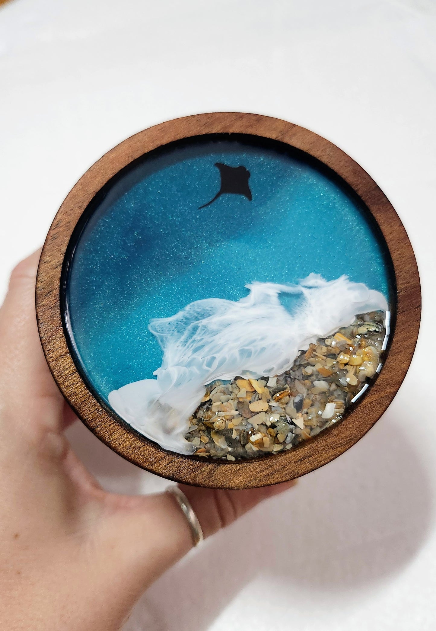 Airtight Glass Jar | Crushed Shell Beach | Caribbean Ocean
