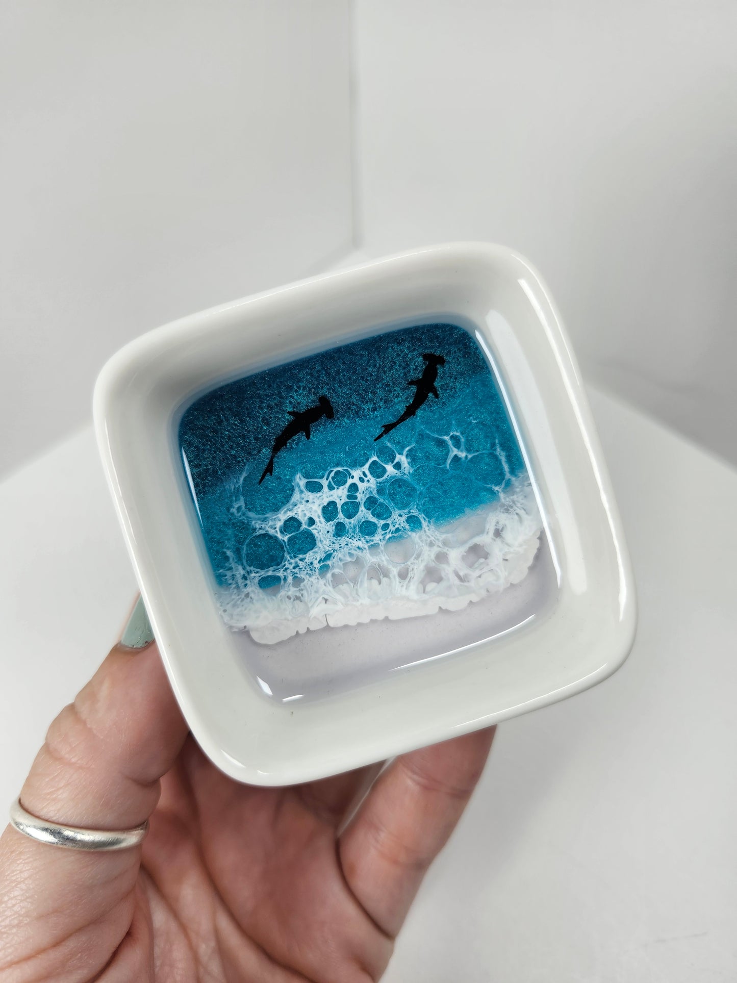 Ring Dishes | Ocean with White Beach