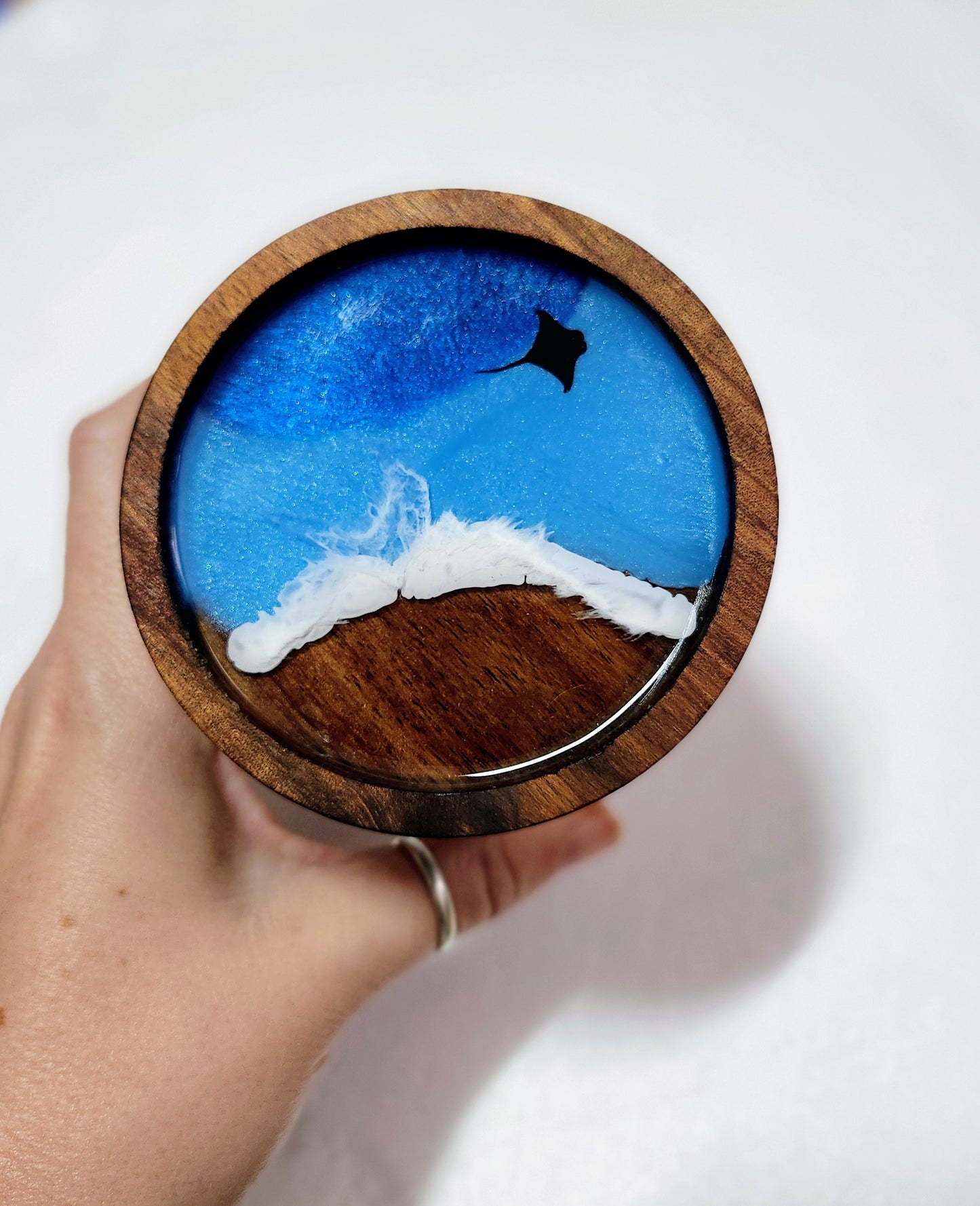 Airtight Glass Jar | Wood Beach | Caribbean & Pacific Ocean