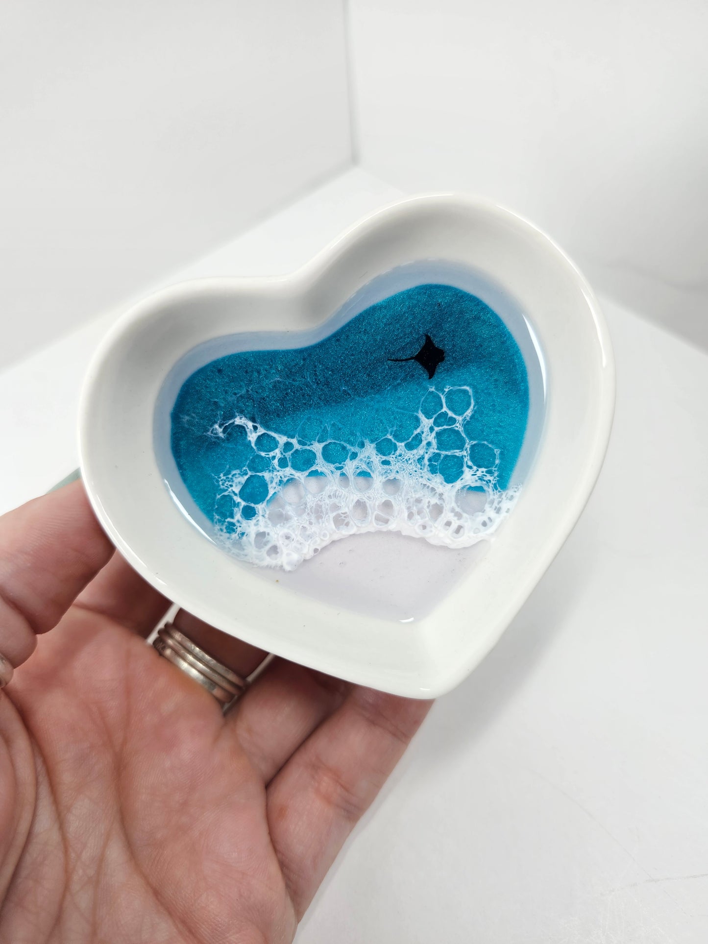 Ring Dishes | Ocean with White Beach