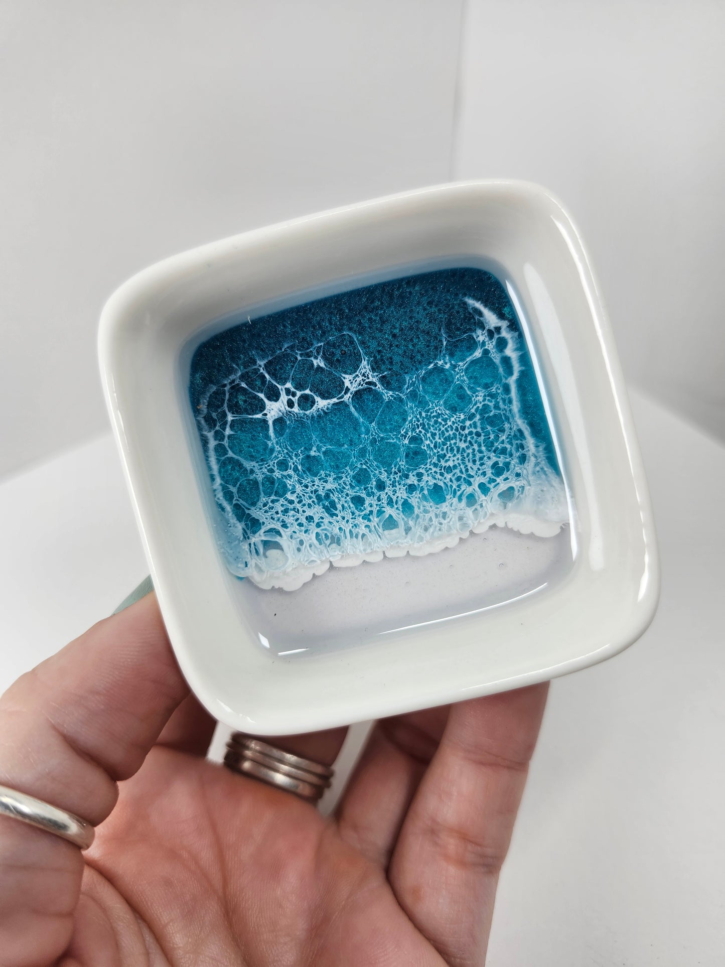 Ring Dishes | Ocean with White Beach