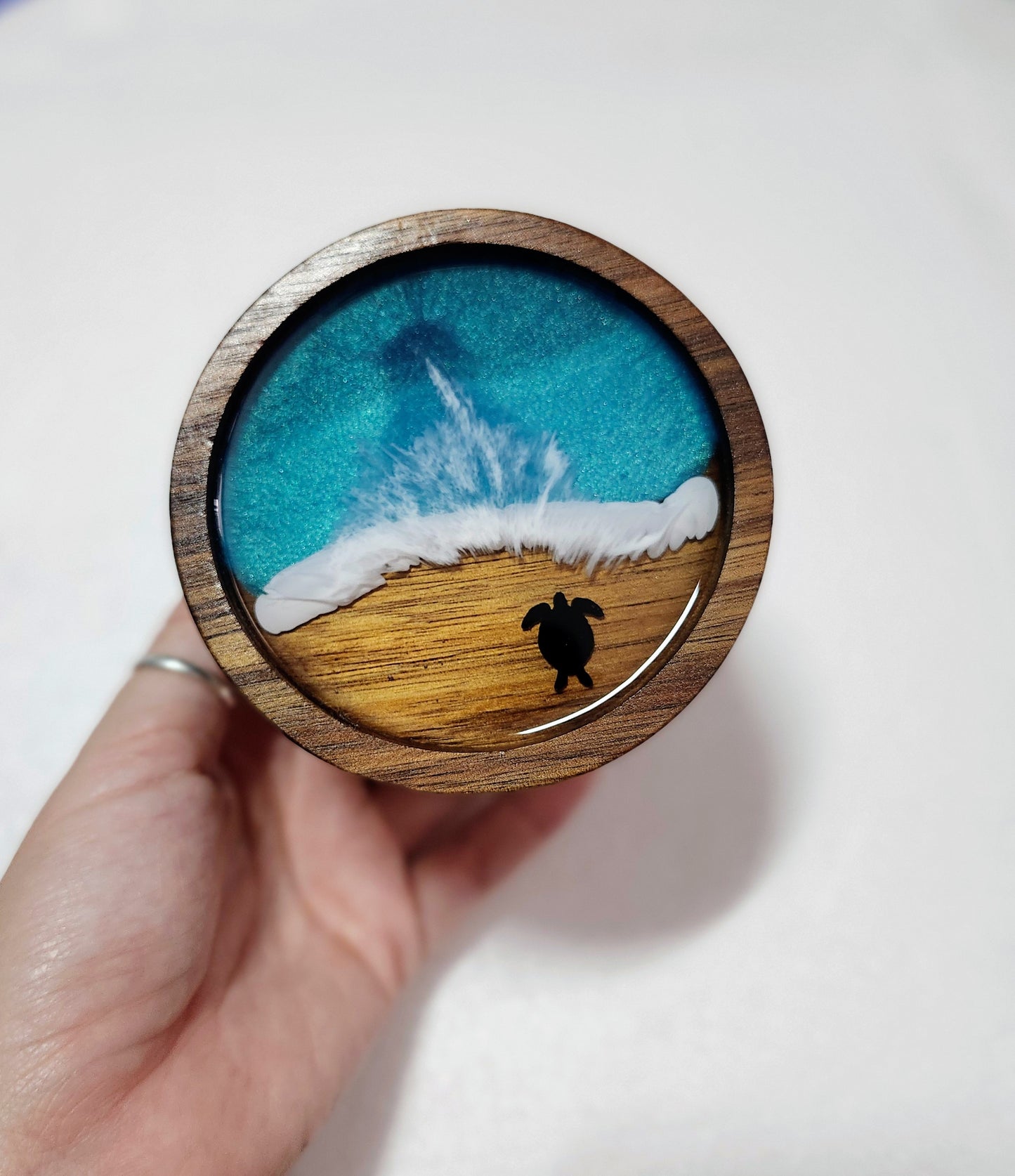 Airtight Glass Jar | Wood Beach | Caribbean & Pacific Ocean