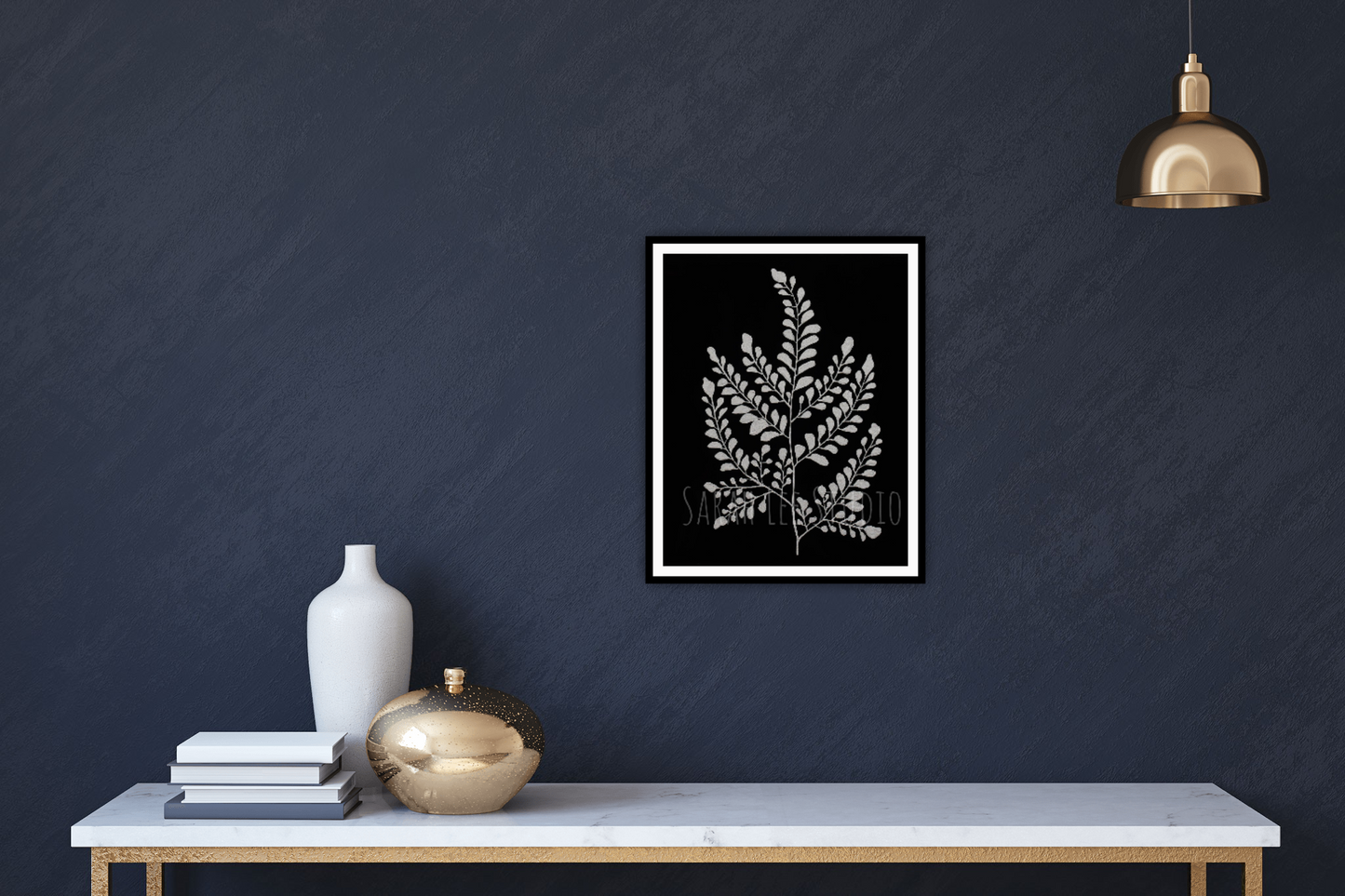 Maiden Hair Fern (Silver) Print