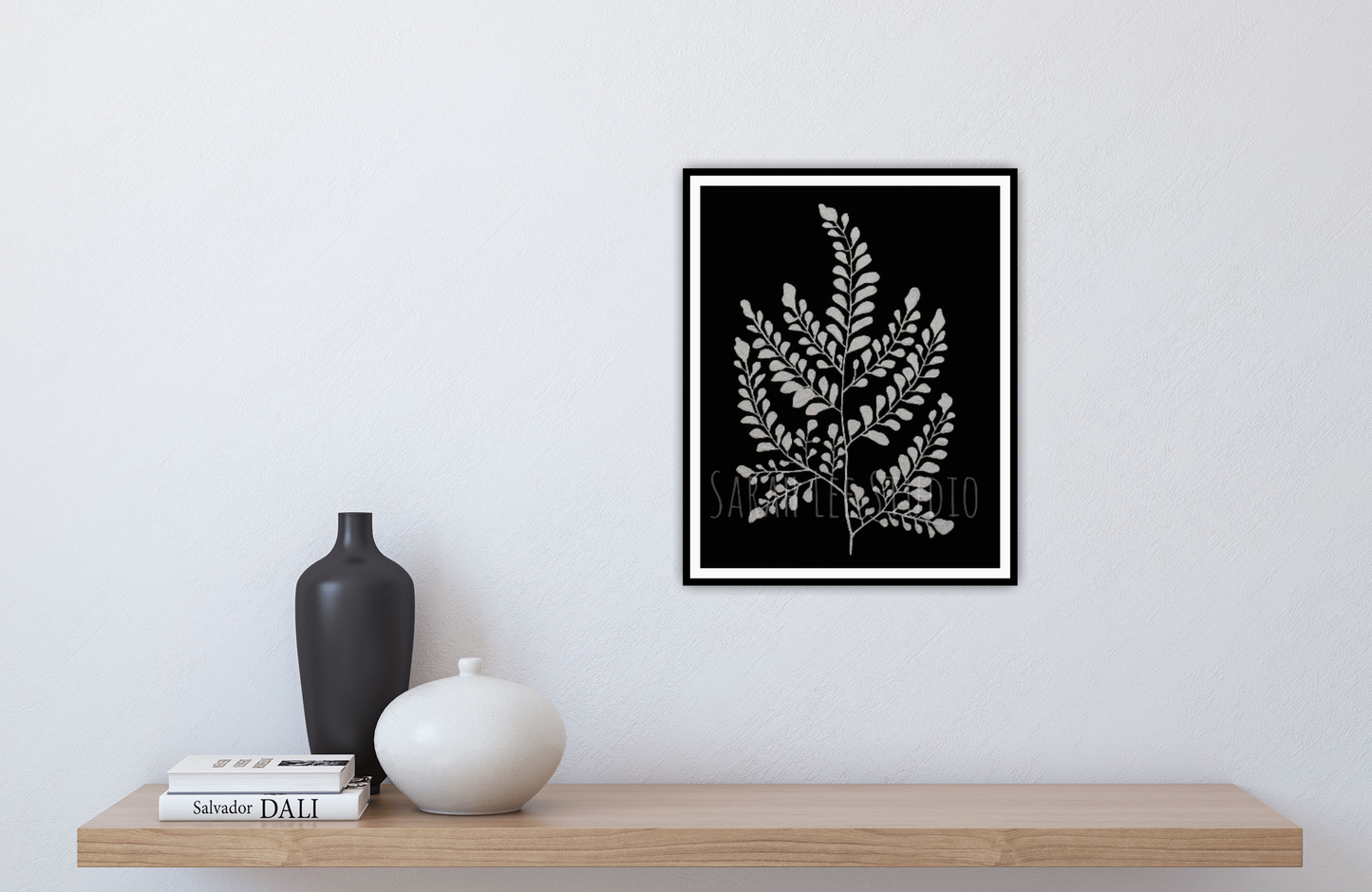 Maiden Hair Fern (Silver) Print
