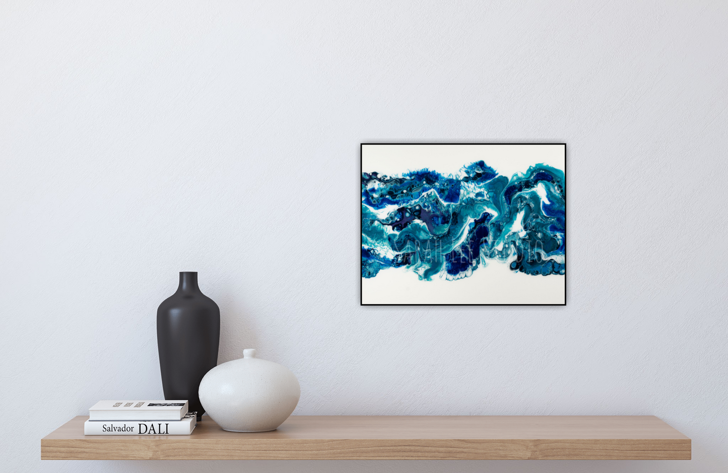 Blue Swirl Print