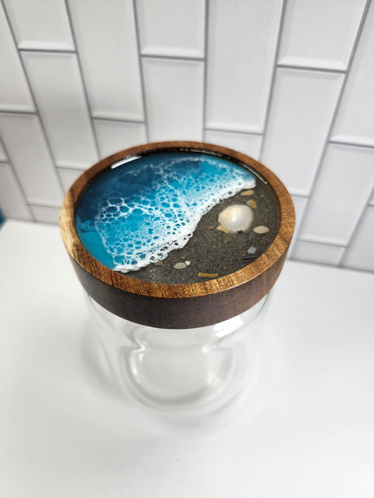 Glass Jar Caribbean Ocean