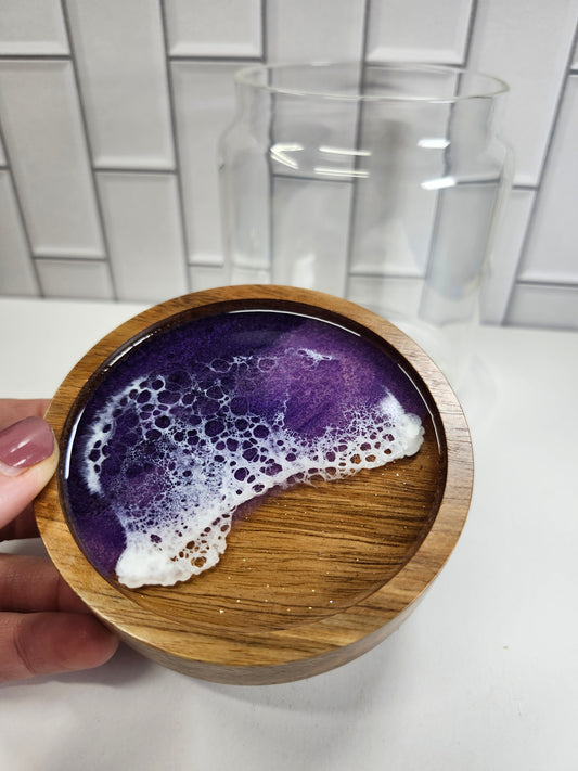 Glass Jar Purple Ocean