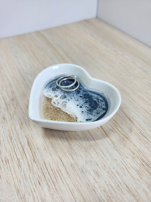 Navy Ceramic Ring Dish