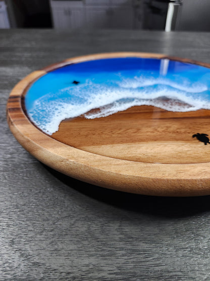 Small Pacific Blue Ocean Lazy Susan