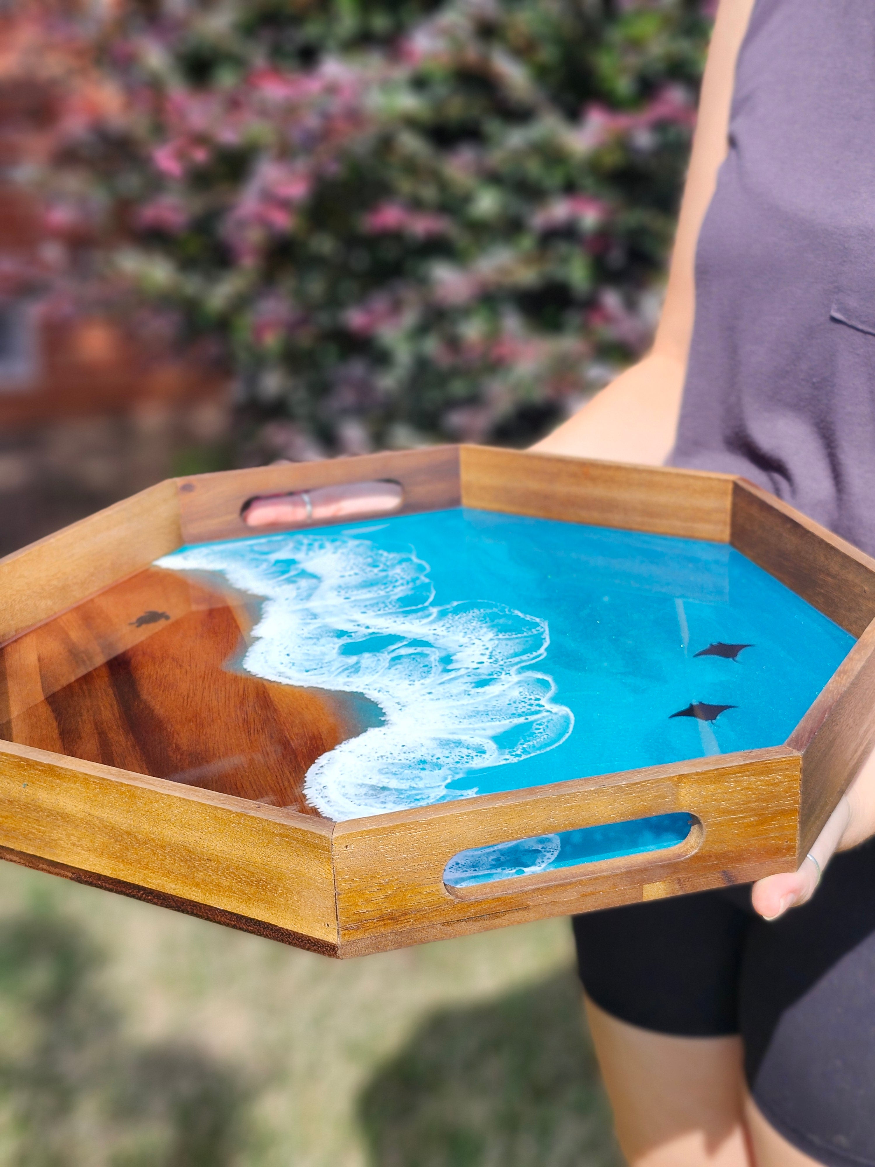 Octagon Caribbean Serving Tray (Large) – Sarah Lee Studio