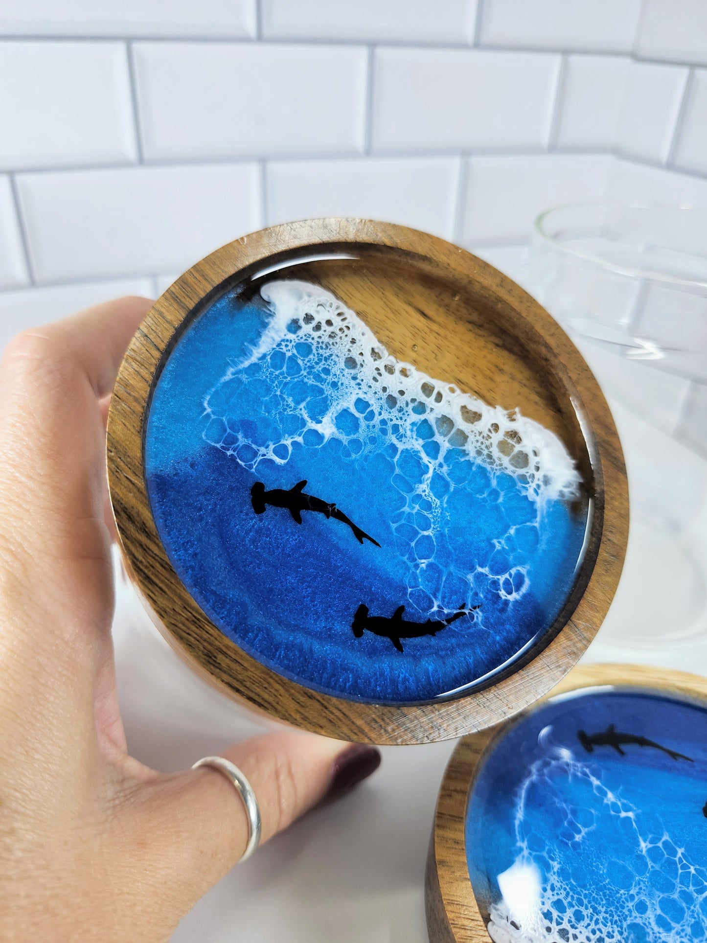 Ocean Glass Jars with Animals