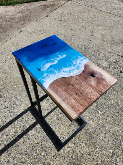 Walnut C Table | Pacific Blue