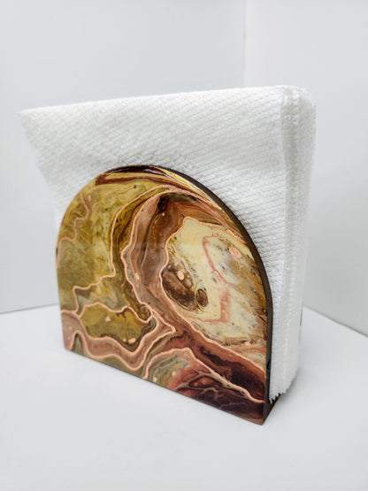 Gilded Copper Napkin Holder