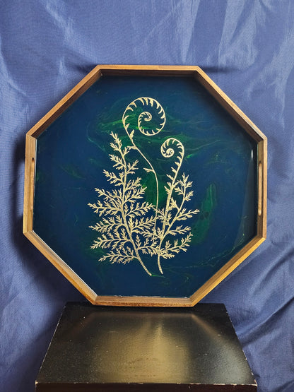 Gilded Fern Serving Tray | Large