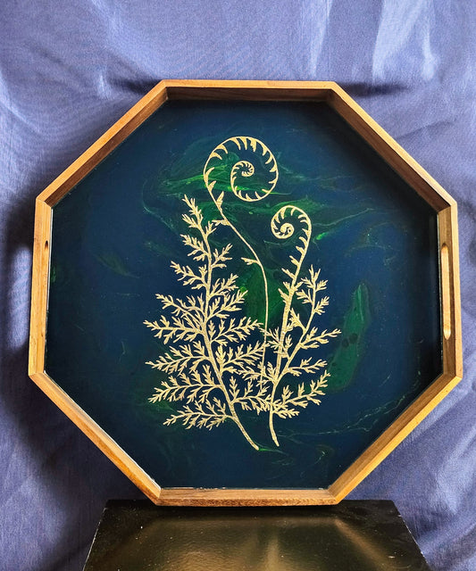 Gilded Fern Serving Tray | Large