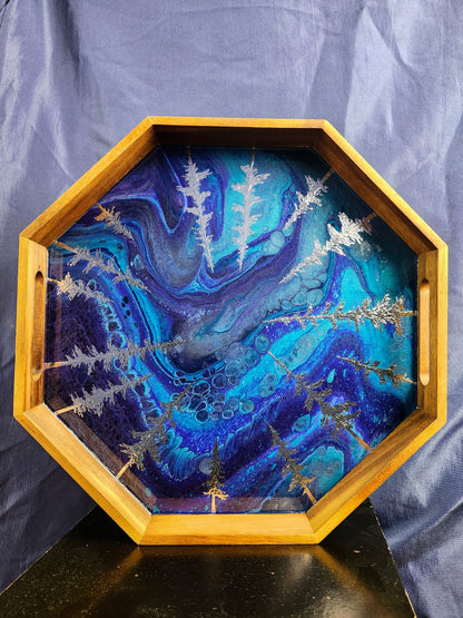 Silver Forest Serving Tray | Medium