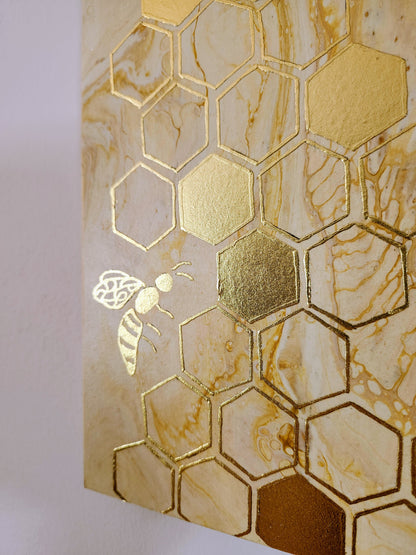 Gilded Honeycomb Original Painting